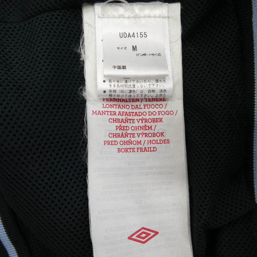 アンブロ UDA4155 UMBRO アンブロ ラグランスリーブ ジャージ ウーブンジャケット トラックジャケット ネイビー系 ライトブルー系 M【中古】