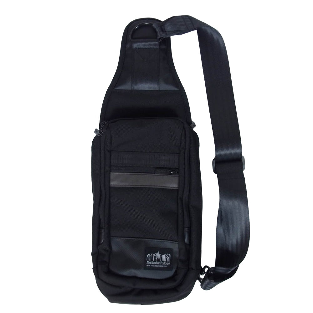Manhattan Portage マンハッタンポーテージ BLACK LABEL ブラック レーベル ワンショルダー ボディ バッグ ブラック系【美品】【中古】