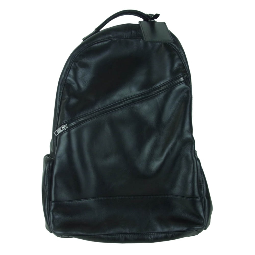 PORTER ポーター 021-01258 LUGGAGE LABEL ラゲッジレーベル ELEMENT DAYPACK エレメント レザー デイパック バックパック リュックサック ブラック系【中古】