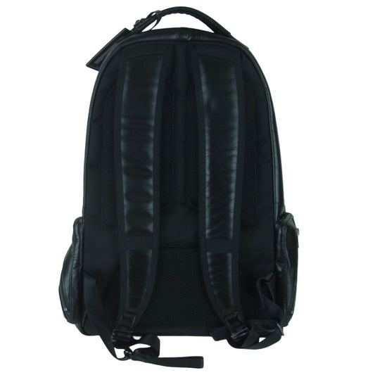 PORTER ポーター 021-01258 LUGGAGE LABEL ラゲッジレーベル ELEMENT DAYPACK エレメント レザー デイパック バックパック リュックサック ブラック系【中古】