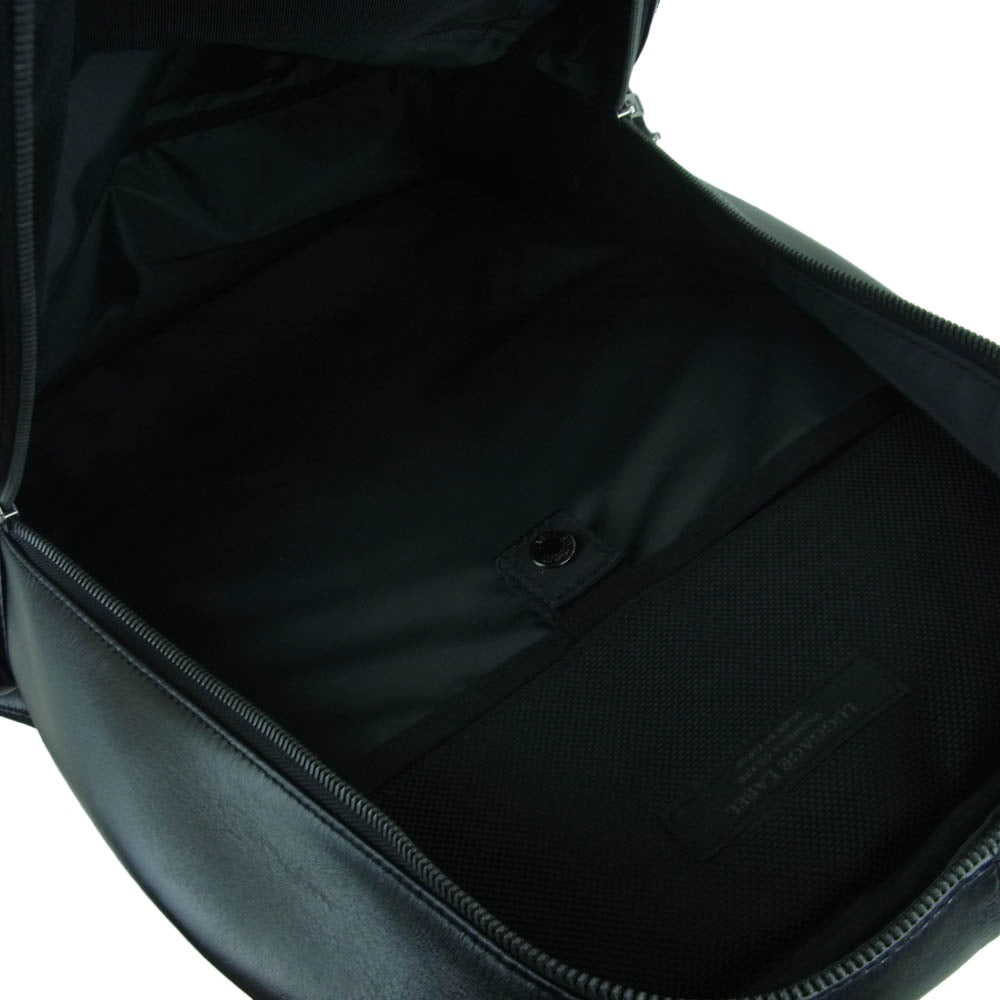 PORTER ポーター 021-01258 LUGGAGE LABEL ラゲッジレーベル ELEMENT DAYPACK エレメント レザー デイパック バックパック リュックサック ブラック系【中古】