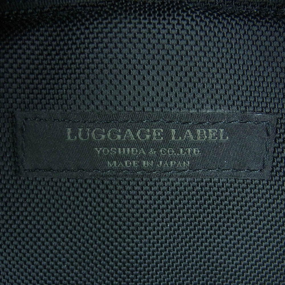 PORTER ポーター 021-01258 LUGGAGE LABEL ラゲッジレーベル ELEMENT DAYPACK エレメント レザー デイパック バックパック リュックサック ブラック系【中古】