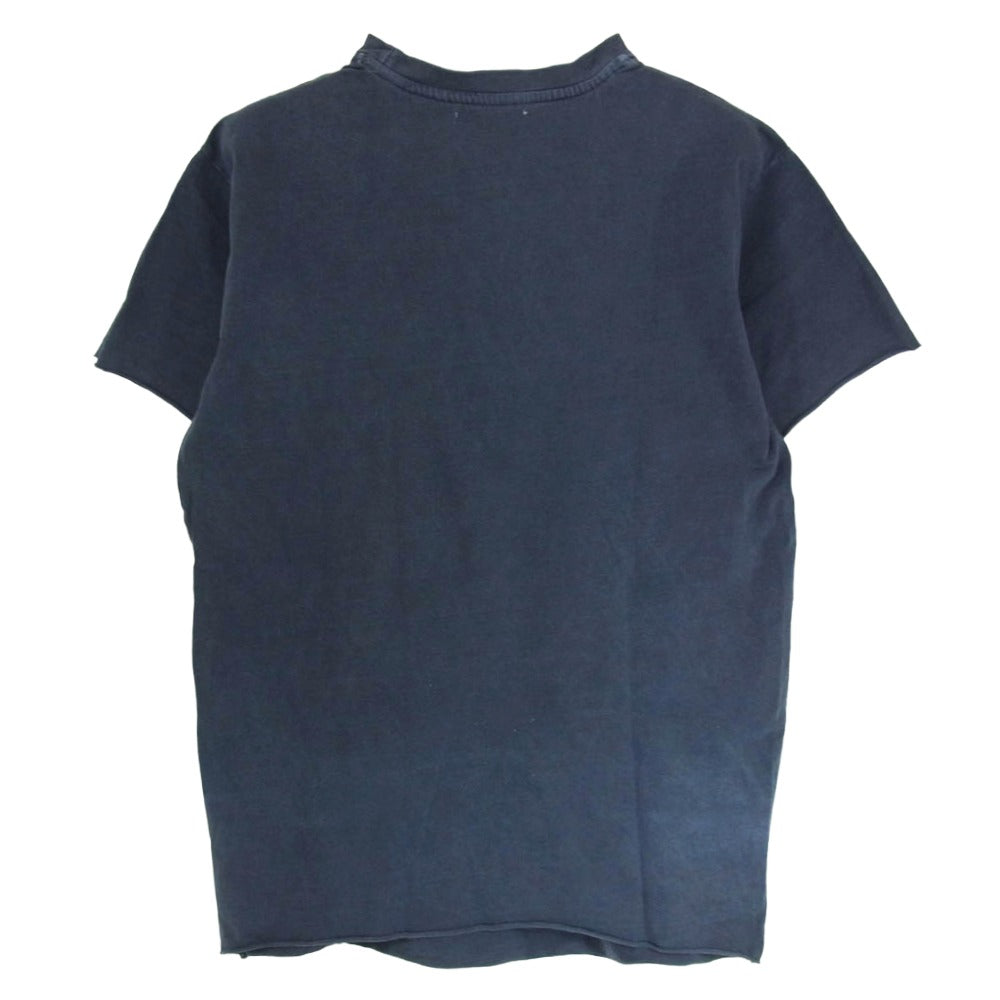 ジョンエリオット クルーネック ポケット 半袖 Tシャツ グレー ネイビー系【中古】