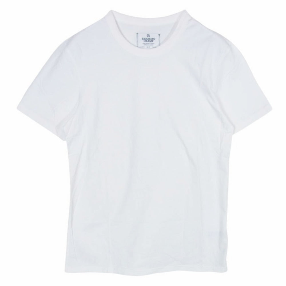 REIGNING CHAMP レイニングチャンプ LIGHTWEIGHT JERSEY クルーネック 半袖 Tシャツ ホワイト系 S【中古】