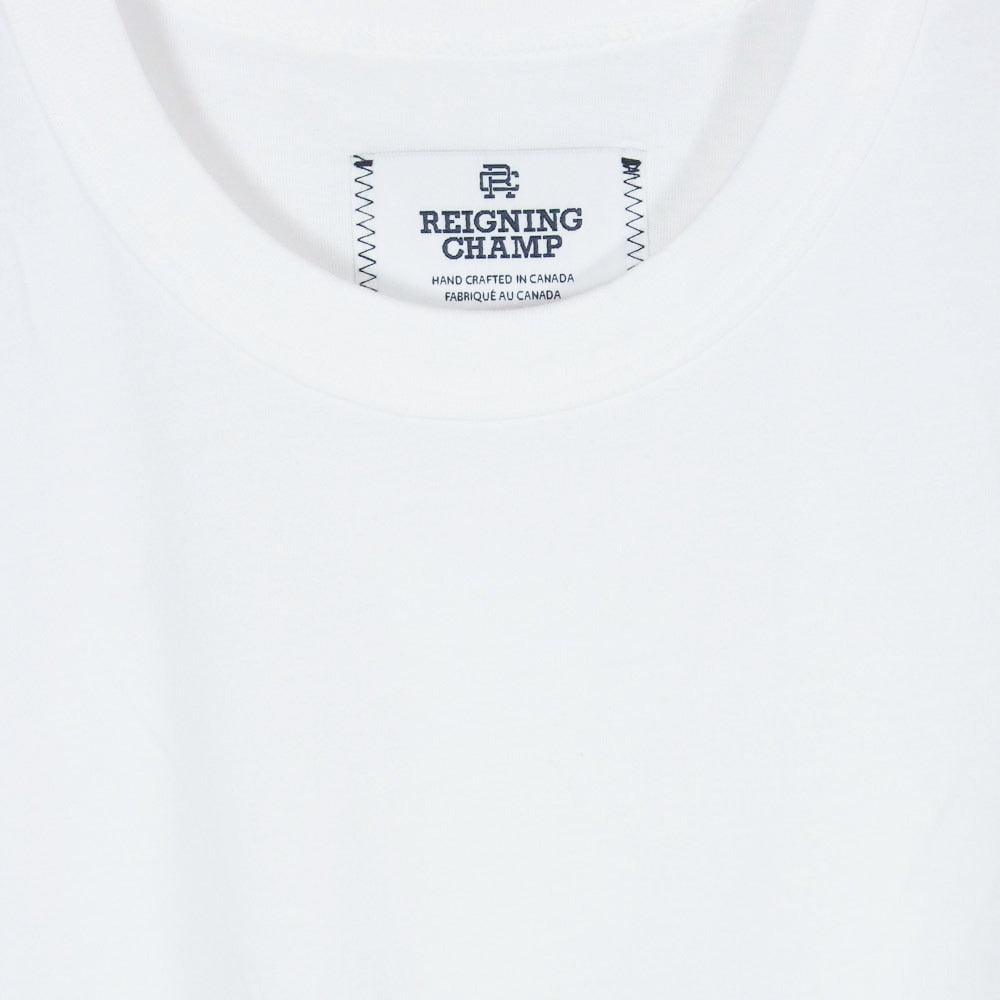 REIGNING CHAMP レイニングチャンプ LIGHTWEIGHT JERSEY クルーネック 半袖 Tシャツ ホワイト系 S【中古】