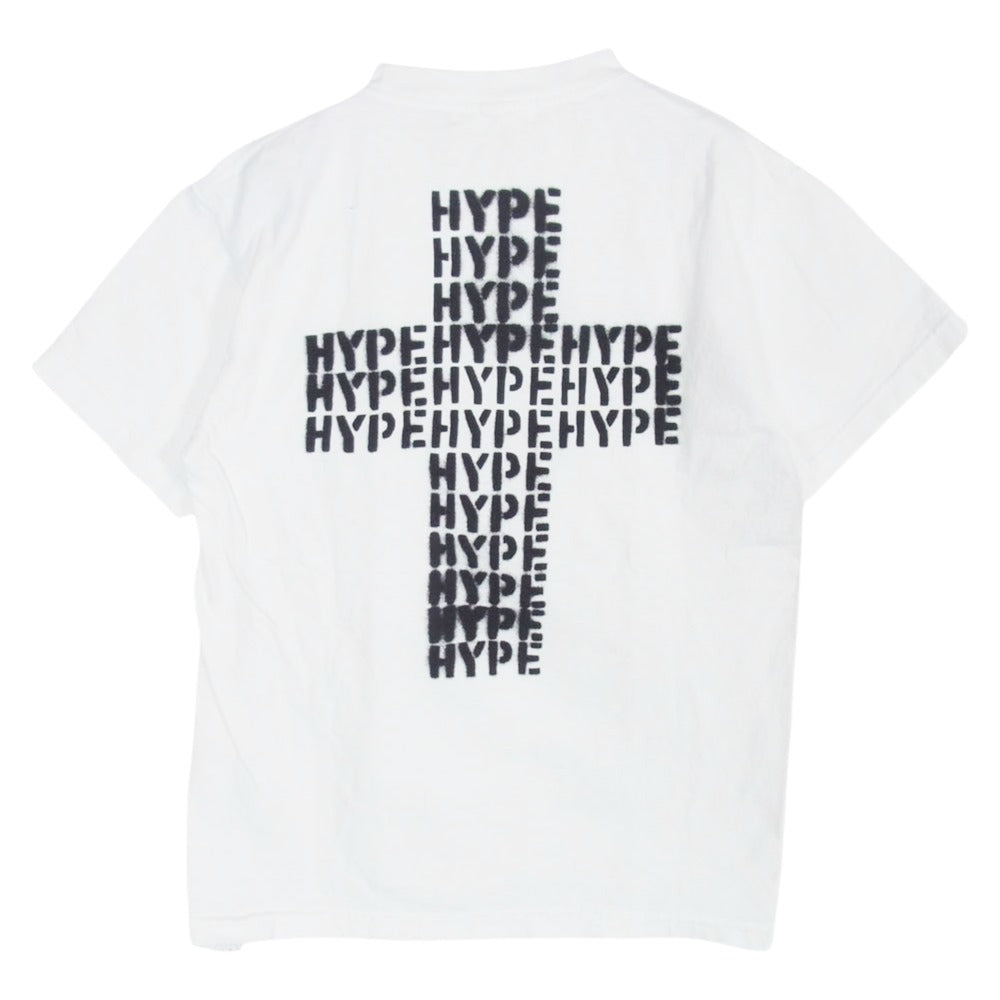 ザ・スロウ ロゴ プリント クルーネック 半袖 Tシャツ ホワイト系 M【中古】