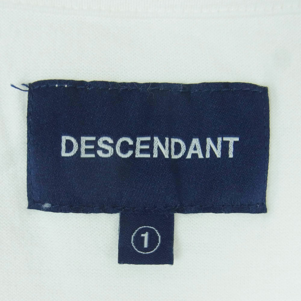 DESCENDANT ディセンダント EL BURRITO'S CREW NECK SS バックプリント クルーネック 半袖 ポケット Tシャツ ホワイト系 1【中古】