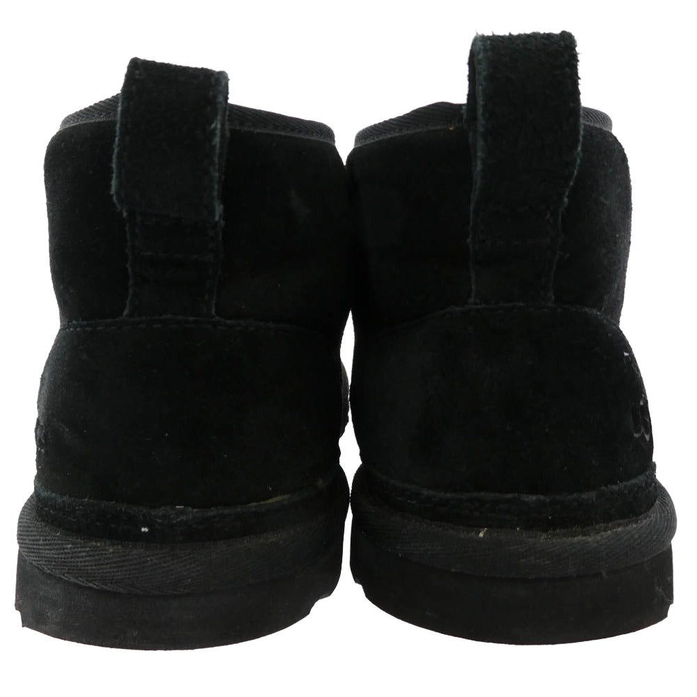 UGG アグ Neumel ニューメル スエード ムートンブーツ チャッカブーツ ブラック系 25.0cm【中古】