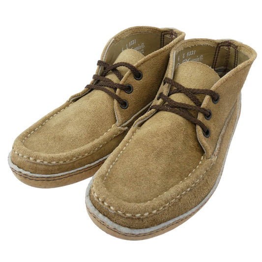 RUSSELL MOCCASIN ラッセルモカシン スポーティング クレーチャッカ スエード チャッカブーツ イエロー ベージュ系 6【中古】