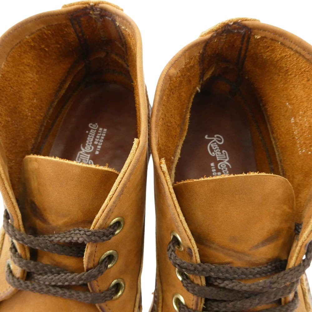 RUSSELL MOCCASIN ラッセルモカシン スポーティング クレーチャッカ スエード ビブラムソール チャッカブーツ ブラウン系 6【中古】