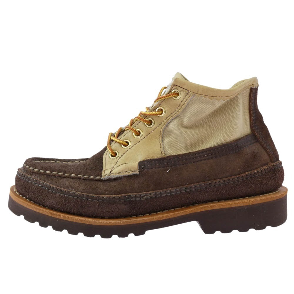 RUSSELL MOCCASIN ラッセルモカシン ショートサファリ スエード ビブラムソール ブーツ ブラウン系 ベージュ系 6.5D【中古】