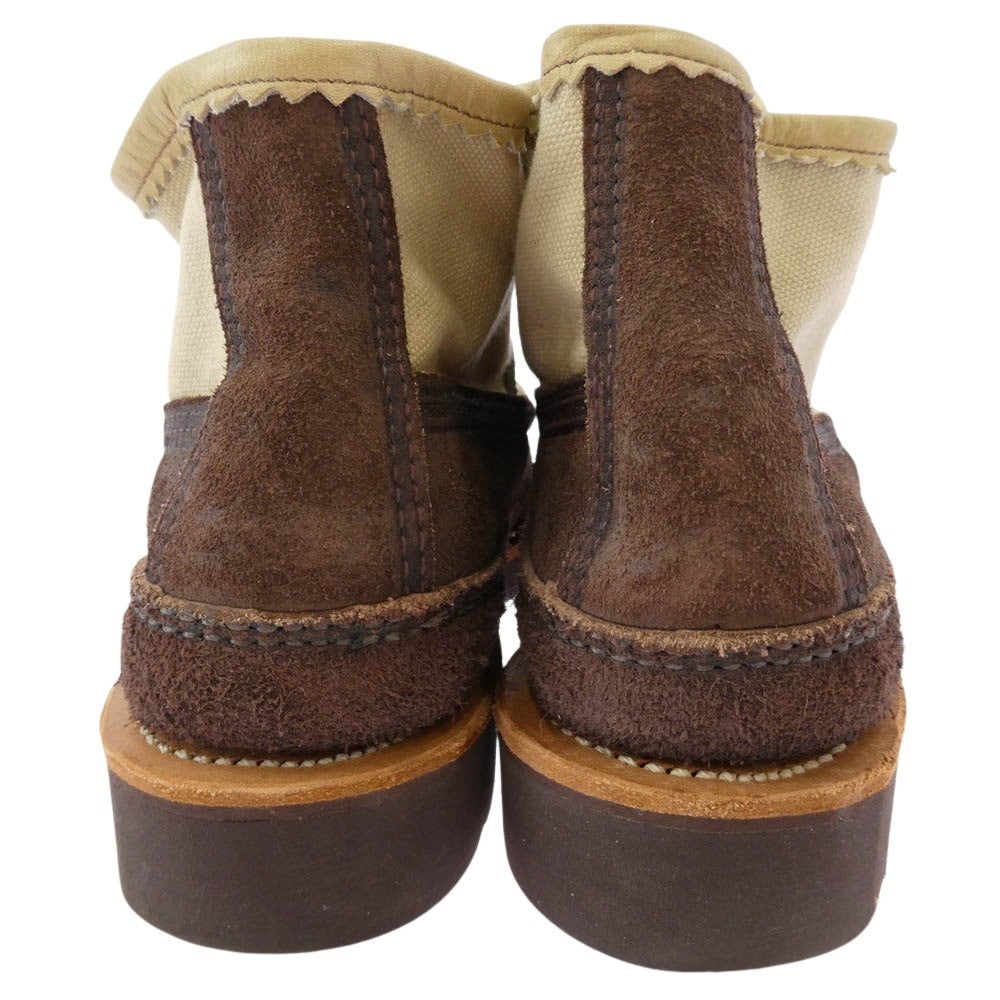 RUSSELL MOCCASIN ラッセルモカシン ショートサファリ スエード ビブラムソール ブーツ ブラウン系 ベージュ系 6.5D【中古】