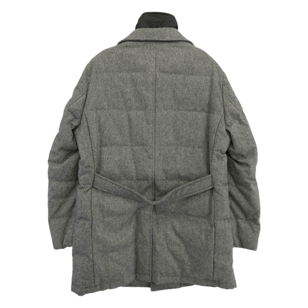 ダーバン ライナードッキング 2way ダウン コート グレー系 L LL【美品】【中古】