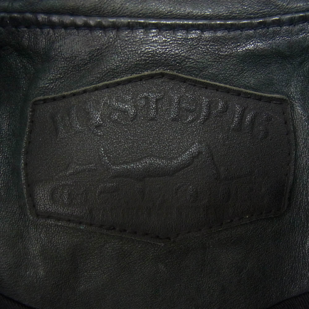 HYSTERIC GLAMOUR ヒステリックグラマー 0113LB01 ゴートレザー 山羊革 シングル ライダース ジャケット ブラック系 FREE【中古】