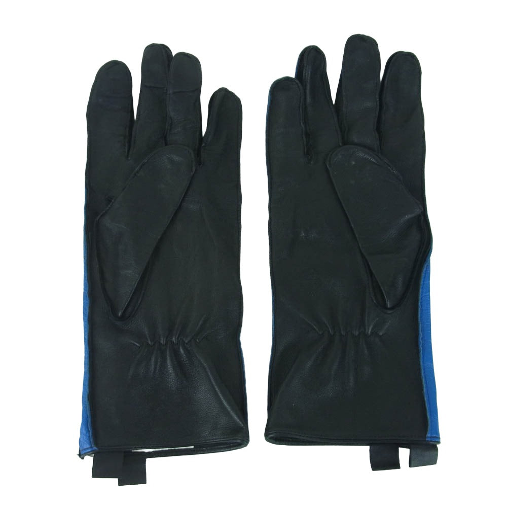 Lewis Leathers ブラックレザーグローブ　裏ボア　ヴィンテージ Lewis Leathers ルイスレザー LINED GLOVE ボア付き レザー グローブ