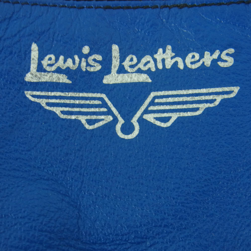 Lewis Leathers ルイスレザー RACING GLOVES レーシング グローブ カウレザー 手袋 ブルー系 ブラック系 M【中古】