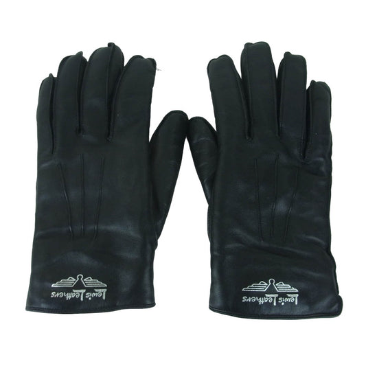 Lewis Leathers ルイスレザー LINED GLOVE ボア付き レザー グローブ 手袋 ブラック系【中古】