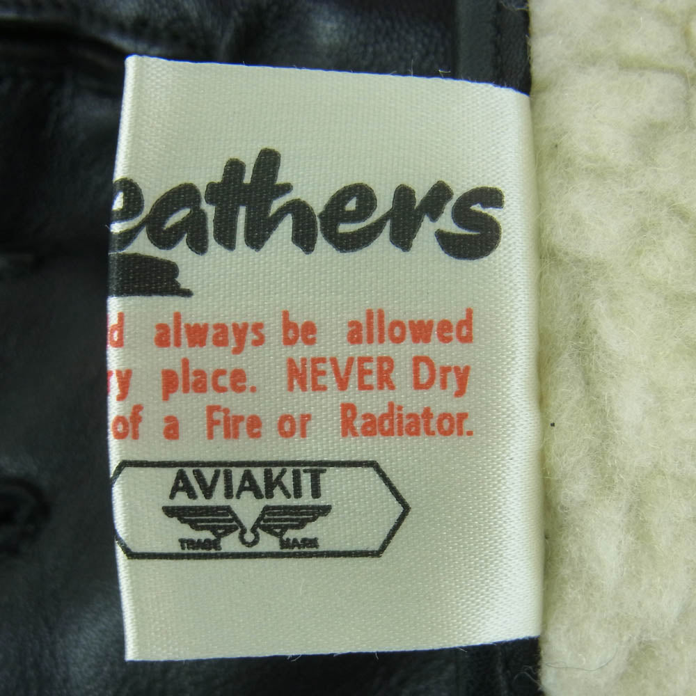 Lewis Leathers ルイスレザー LINED GLOVE ボア付き レザー グローブ 手袋 ブラック系【中古】