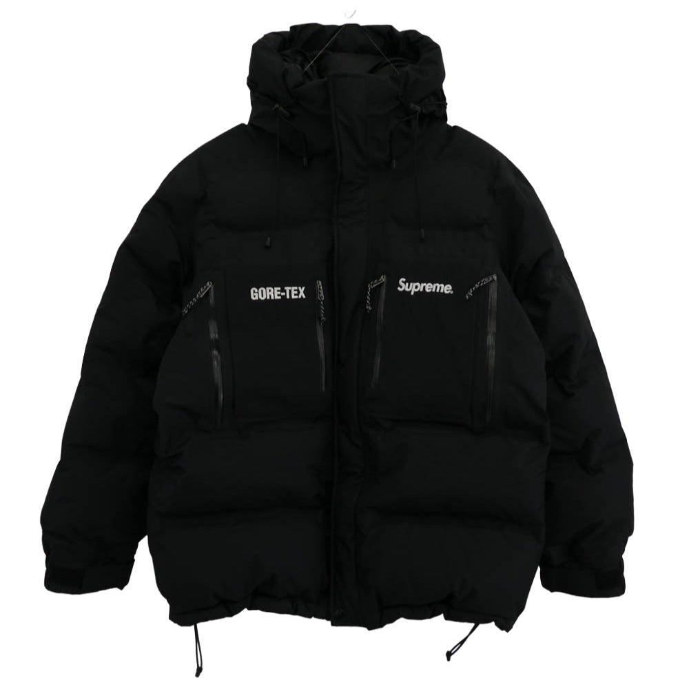 Supreme シュプリーム 19AW GORE-TEX 700-Fill Down Parka ゴアテックス フーデッド ダウンジャケット ブラック系 M【中古】