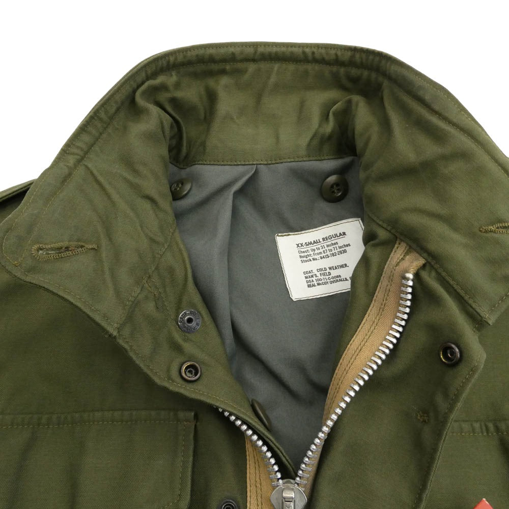 The REAL McCOY'S ザリアルマッコイズ MJ9115 M-65 FIELD JACKET フィールド ミリタリー ジャケット カーキ系 XS XXS【中古】