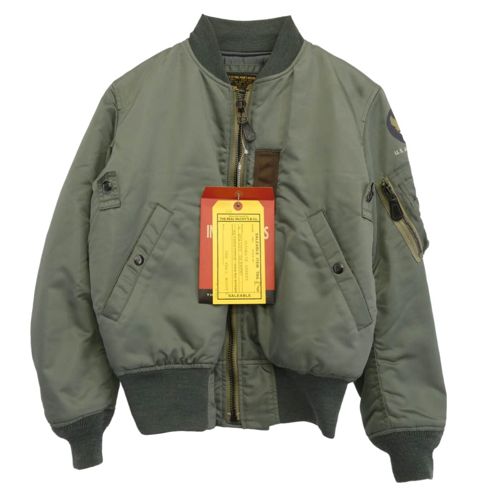 The REAL McCOY'S ザリアルマッコイズ MJ15115 TYPE MA-1 REAL McCOY MFG. CO. フライト ミリタリー ジャケット カーキ系 XS【中古】