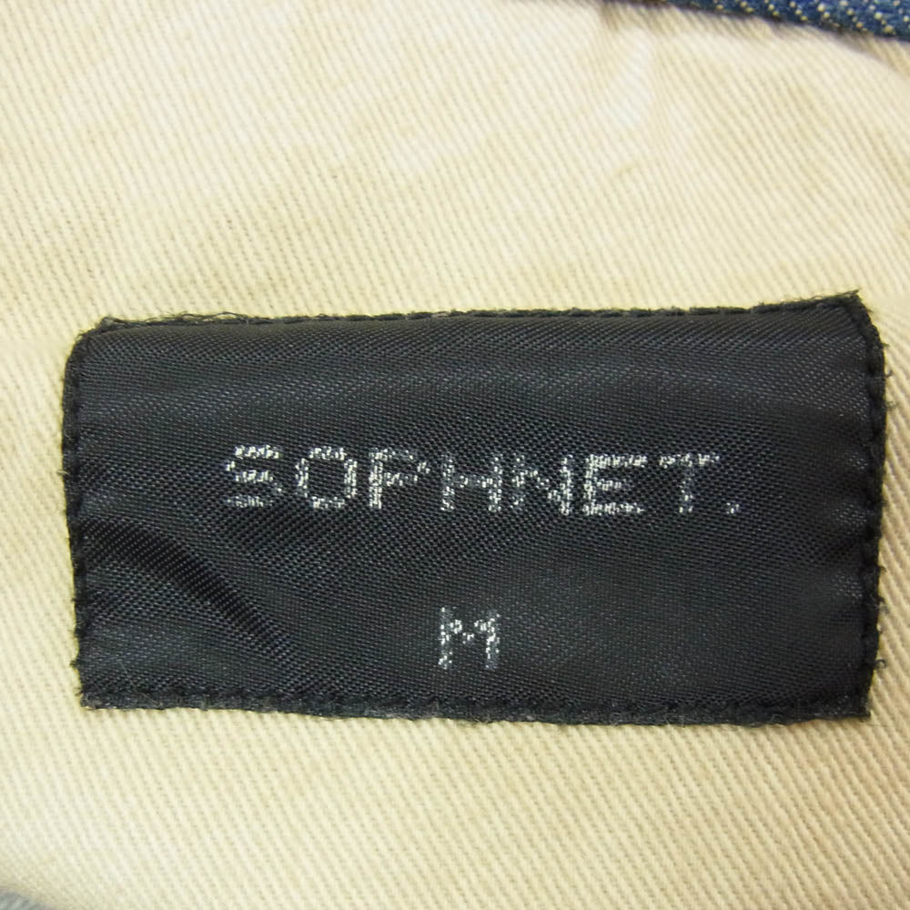 SOPHNET. ソフネット SOPH-45084 ボタンフライ 5ポケット デニム パンツ ジーンズ インディゴブルー系 M【中古】