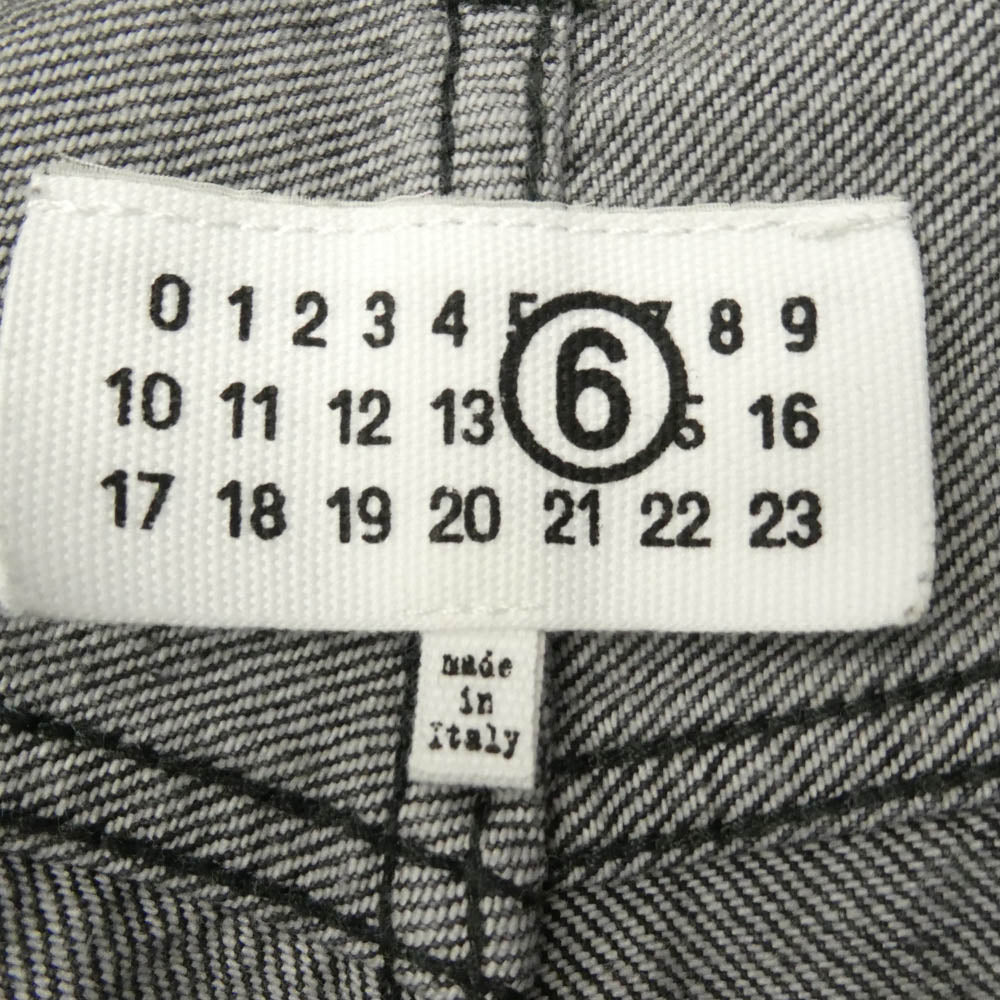 MAISON MARGIELA メゾンマルジェラ 24SS SH0LA0002 MM6 エムエムシックス Raw Jeans ワイド デニムパンツ ジーンズ グレー系 32 185/84A【中古】