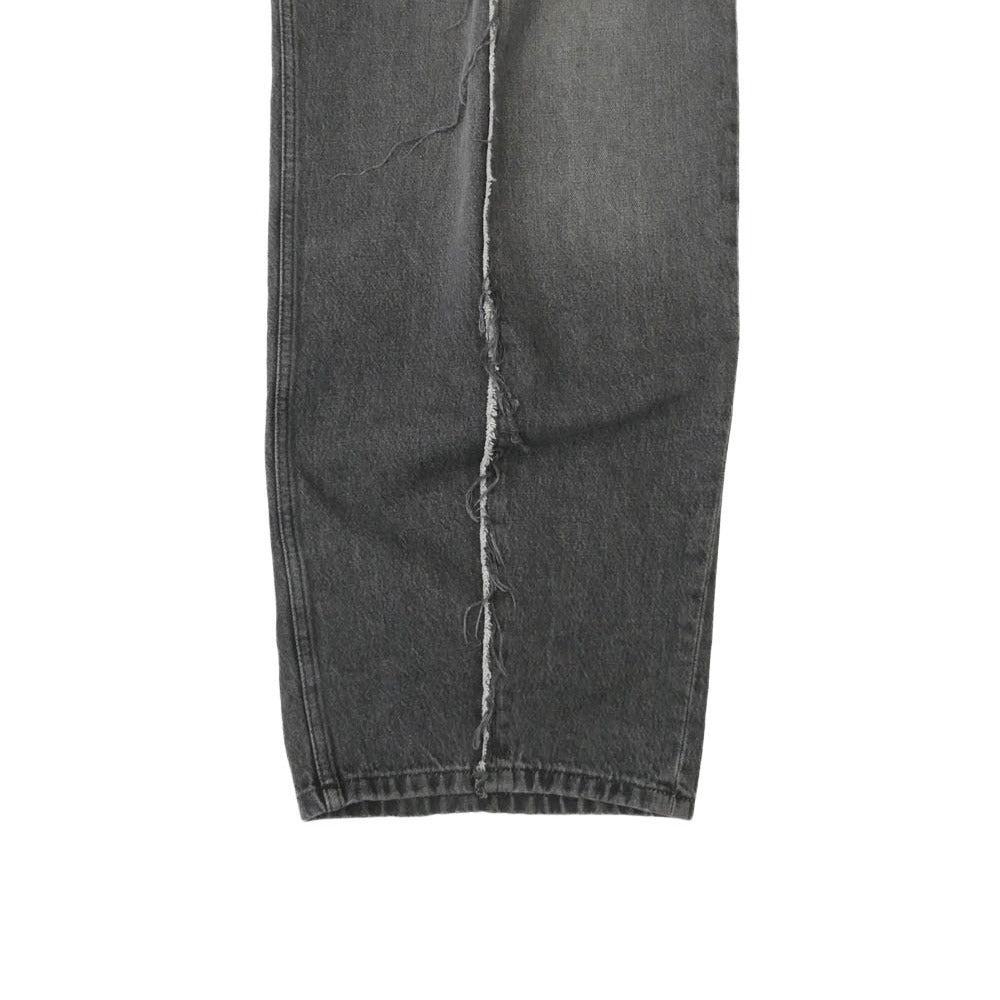 MAISON MARGIELA メゾンマルジェラ 24SS SH0LA0002 MM6 エムエムシックス Raw Jeans ワイド デニムパンツ ジーンズ グレー系 32 185/84A【中古】
