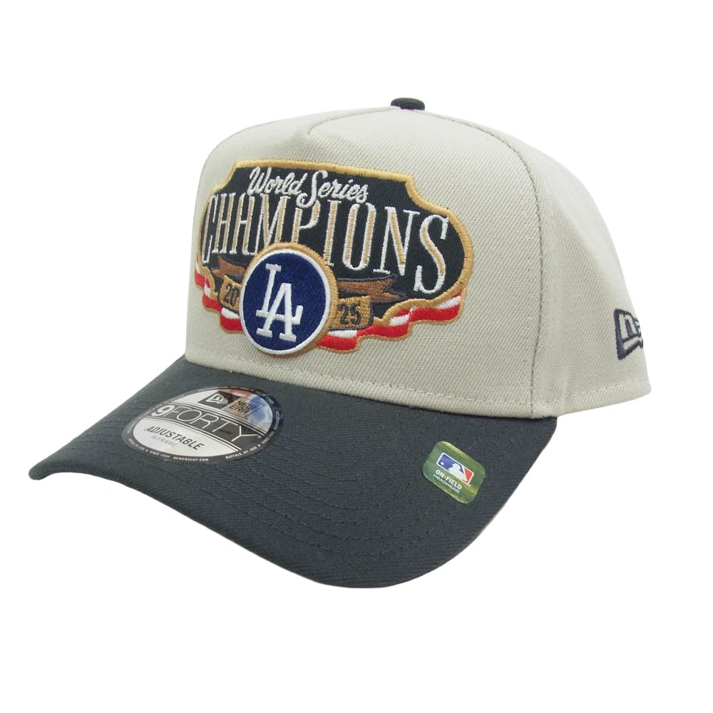 NEW ERA ニューエラ 2025 MLB World Series Champions Locker Room Cap ロサンゼルス・ドジャース 2025年 ワールドシリーズ チャンピオン ロッカールーム キャップ グレー系【新古品】【未使用】【中古】