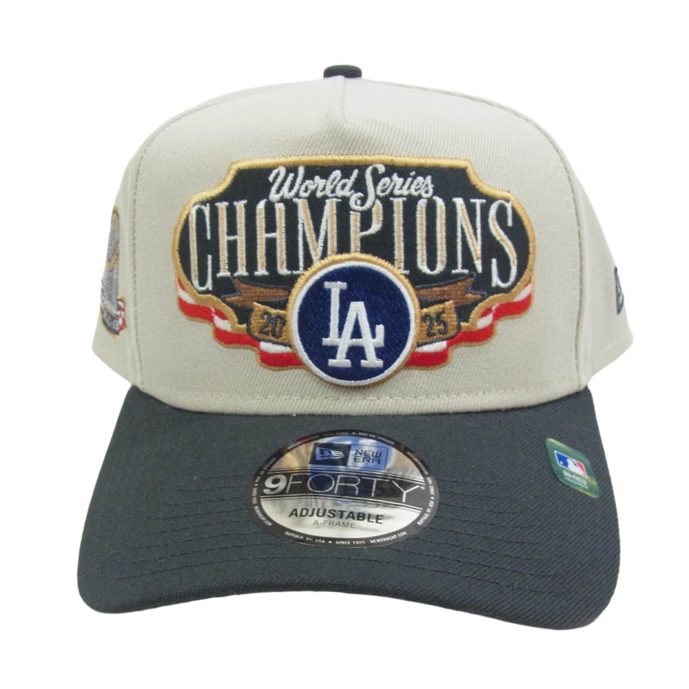 NEW ERA ニューエラ 2025 MLB World Series Champions Locker Room Cap ロサンゼルス・ドジャース 2025年 ワールドシリーズ チャンピオン ロッカールーム キャップ グレー系【新古品】【未使用】【中古】