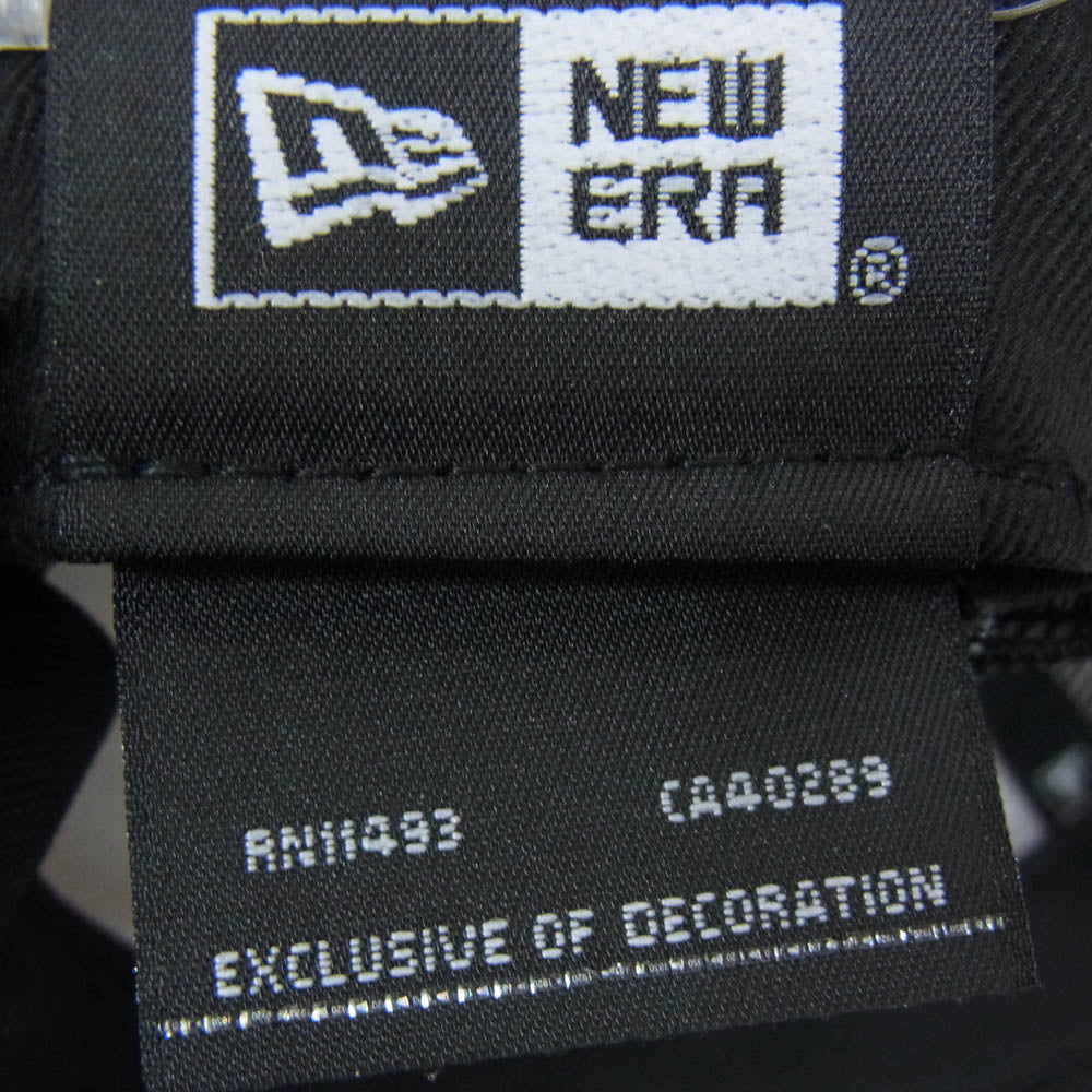 NEW ERA ニューエラ N2509 サークルロゴ刺繍 メッシュ トラッカー キャップ ブラック系【極上美品】【中古】
