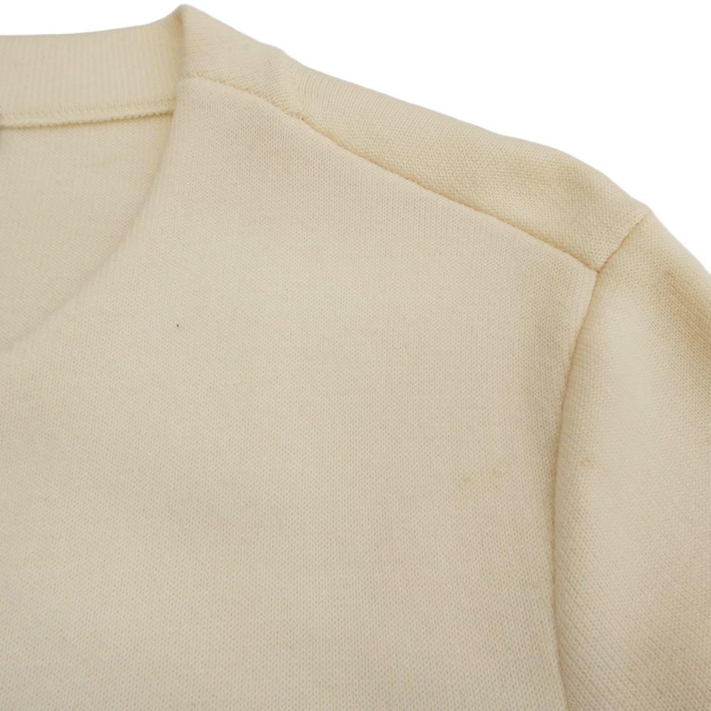 ESCADA エスカーダ ビジューボタン ウール ニット ワンピース ホワイト系 M【中古】