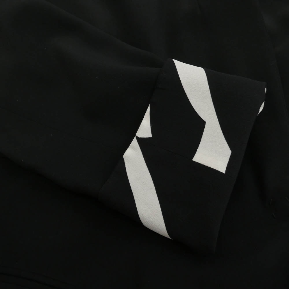 Emilio Pucci エミリオプッチ シルク ダブル テーラード ジャケット ブラック系 38【中古】