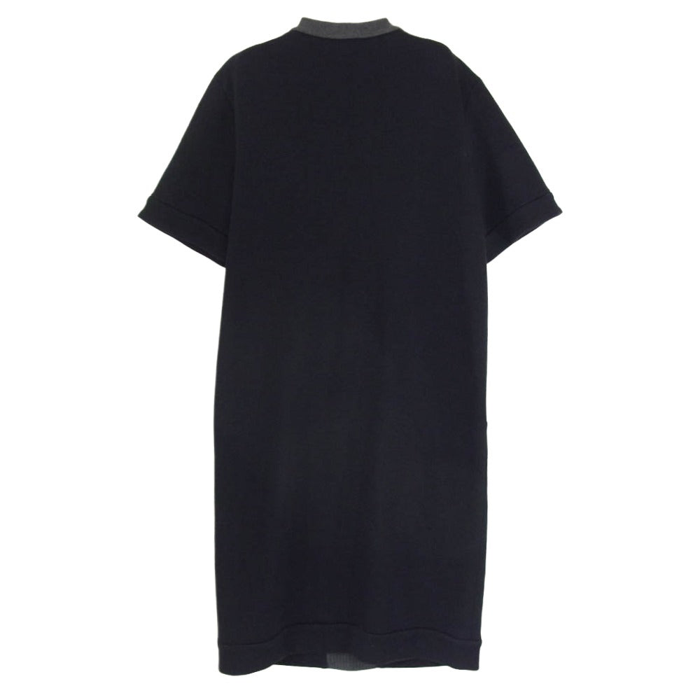 JIL SANDER ジルサンダー JSWG710016 ニット切替 スウェット ワンピース トップス ブラック系 36【中古】