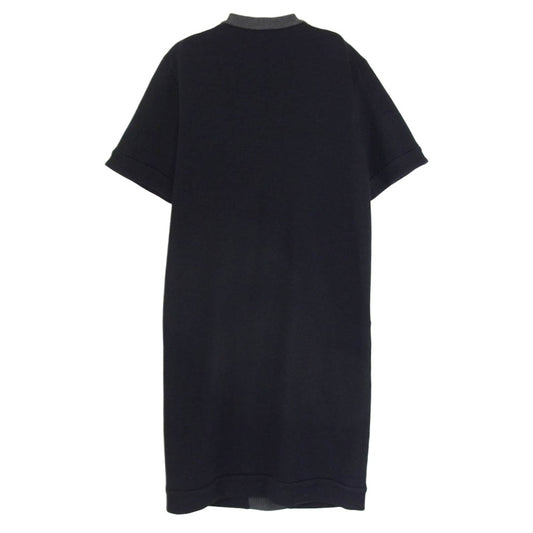 JIL SANDER ジルサンダー JSWG710016 ニット切替 スウェット ワンピース トップス ブラック系 36【中古】