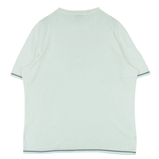HERMES エルメス コットン 半袖 Tシャツ カットソー イタリア製 オフホワイト系 XL【中古】