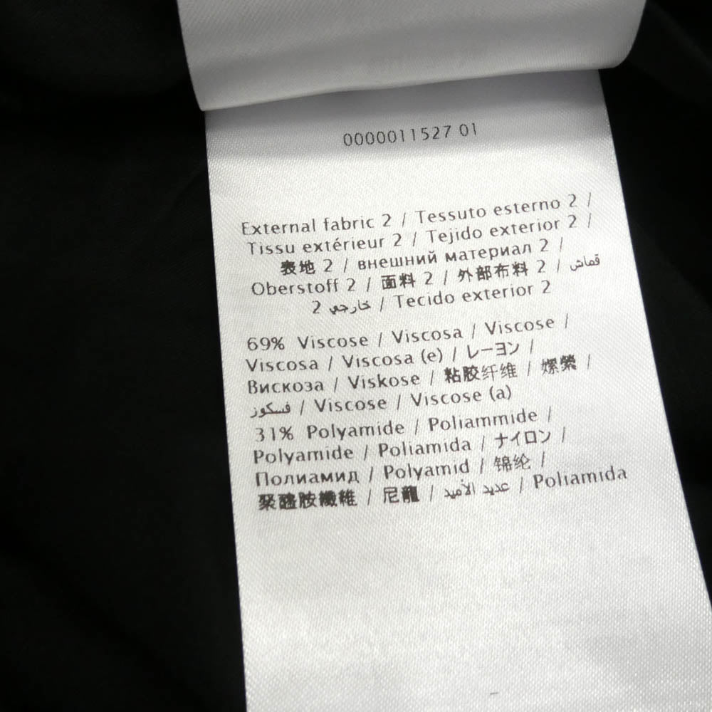 VALENTINO ヴァレンティノ SB3MD00X4TG フラワー プリーツ スカート ブラック系 M【中古】