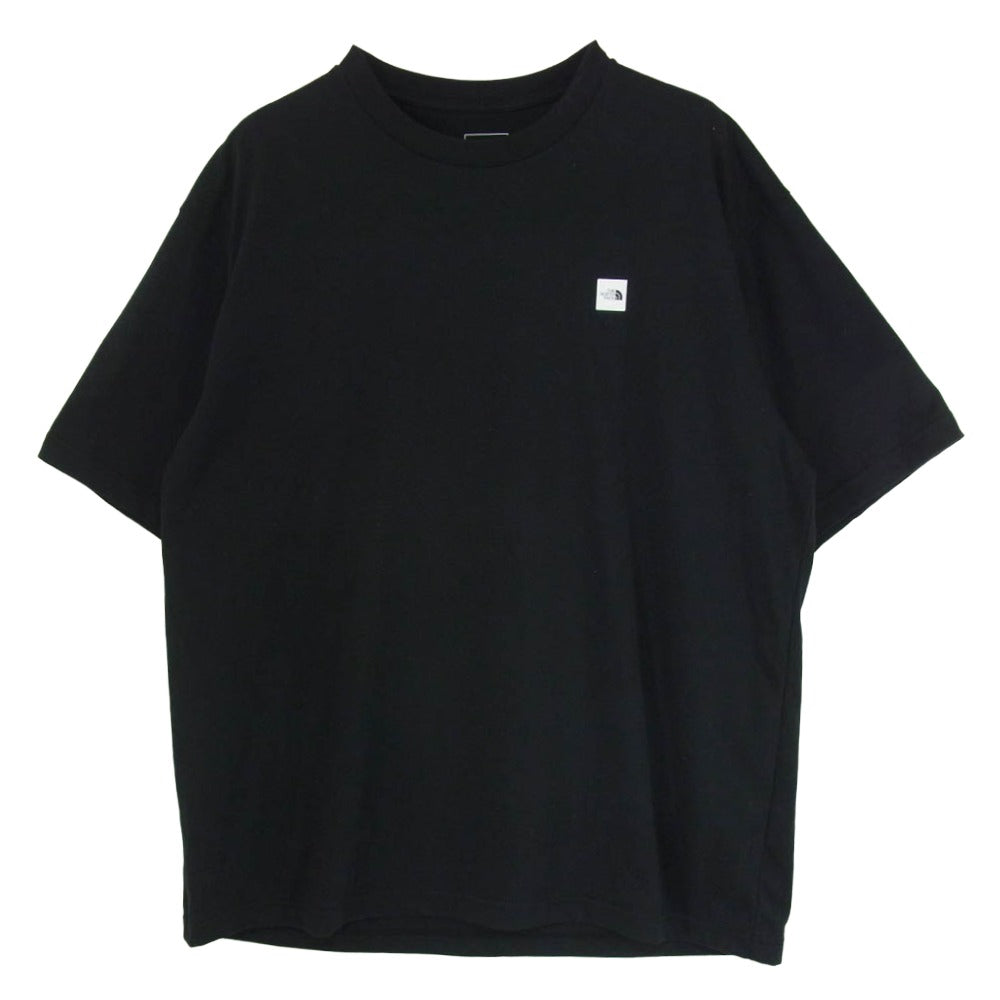 THE NORTH FACE ノースフェイス NT32445 SML BOX LOGO スクエアロゴ 胸ロゴ クルーネック 半袖 Tシャツ ブラック系 XXL【中古】