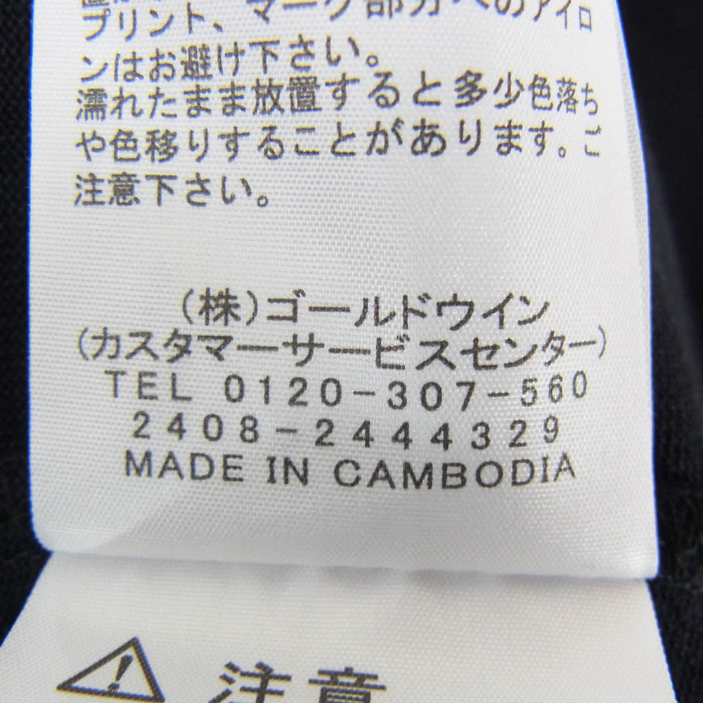 THE NORTH FACE ノースフェイス NT32445 SML BOX LOGO スクエアロゴ 胸ロゴ クルーネック 半袖 Tシャツ ブラック系 XXL【中古】