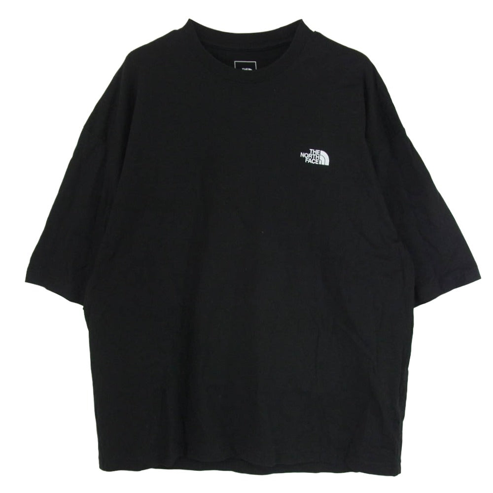 THE NORTH FACE ノースフェイス NT32434 胸ロゴプリント クルーネック 半袖 Tシャツ ブラック系 XL【中古】