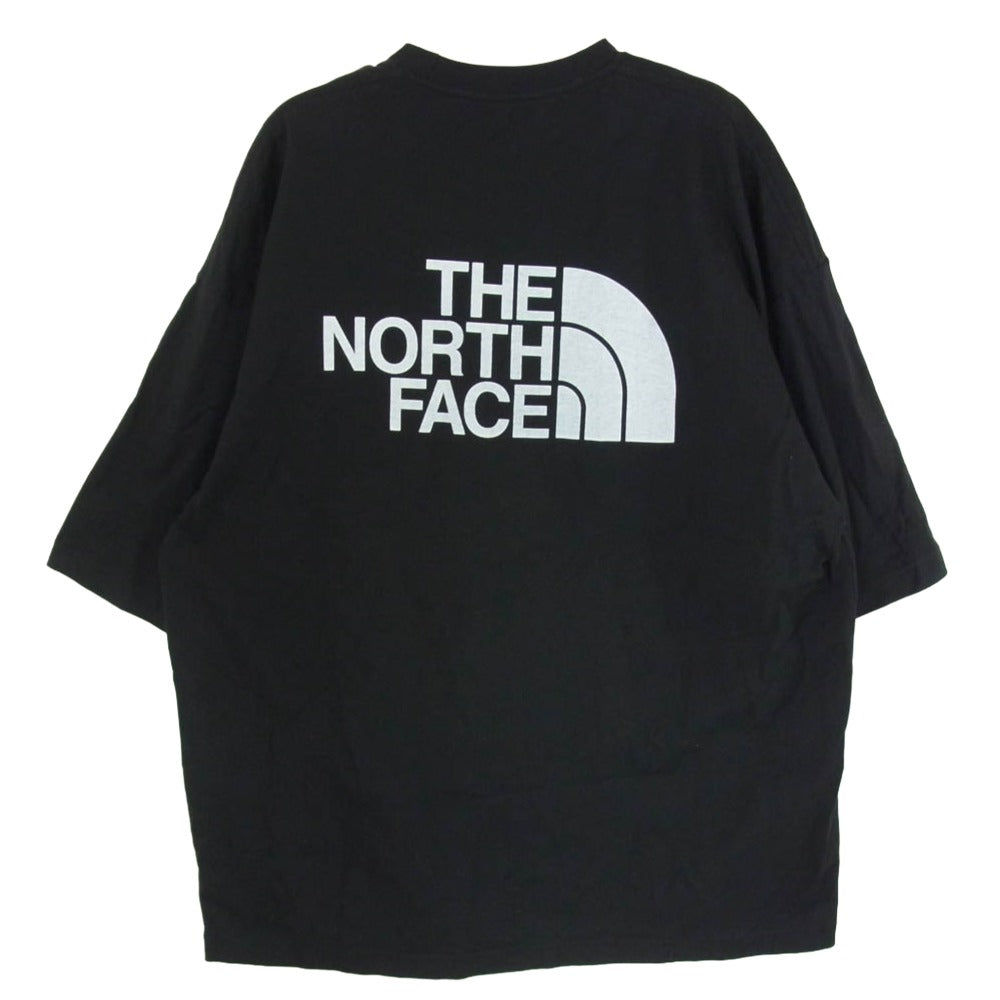 THE NORTH FACE ノースフェイス NT32434 胸ロゴプリント クルーネック 半袖 Tシャツ ブラック系 XL【中古】