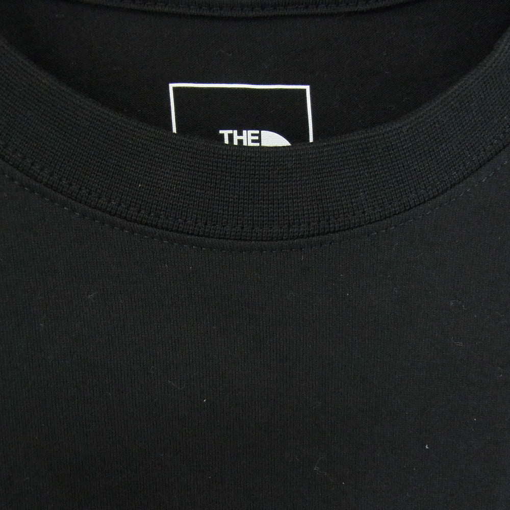THE NORTH FACE ノースフェイス NT32434 胸ロゴプリント クルーネック 半袖 Tシャツ ブラック系 XL【中古】