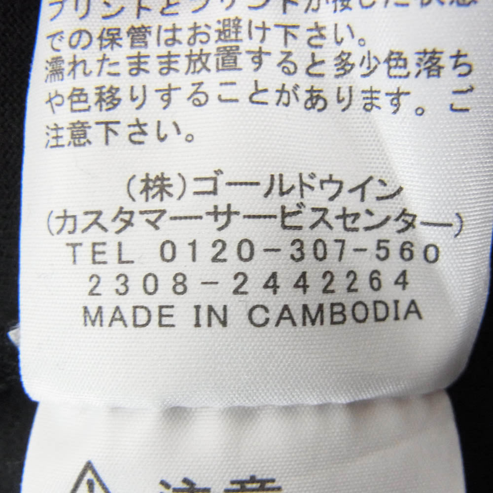 THE NORTH FACE ノースフェイス NT32434 胸ロゴプリント クルーネック 半袖 Tシャツ ブラック系 XL【中古】