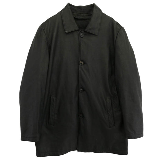 renoma レノマ ライナー付き レザー コート ジャケット ブラック系 56【中古】