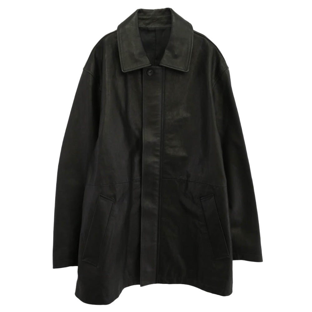 ssstein シュタイン 23AW ST.622 ssstein LEATHER ZIP JACKET 比翼 レザー ジップ ジャケット ブラック系 M【中古】
