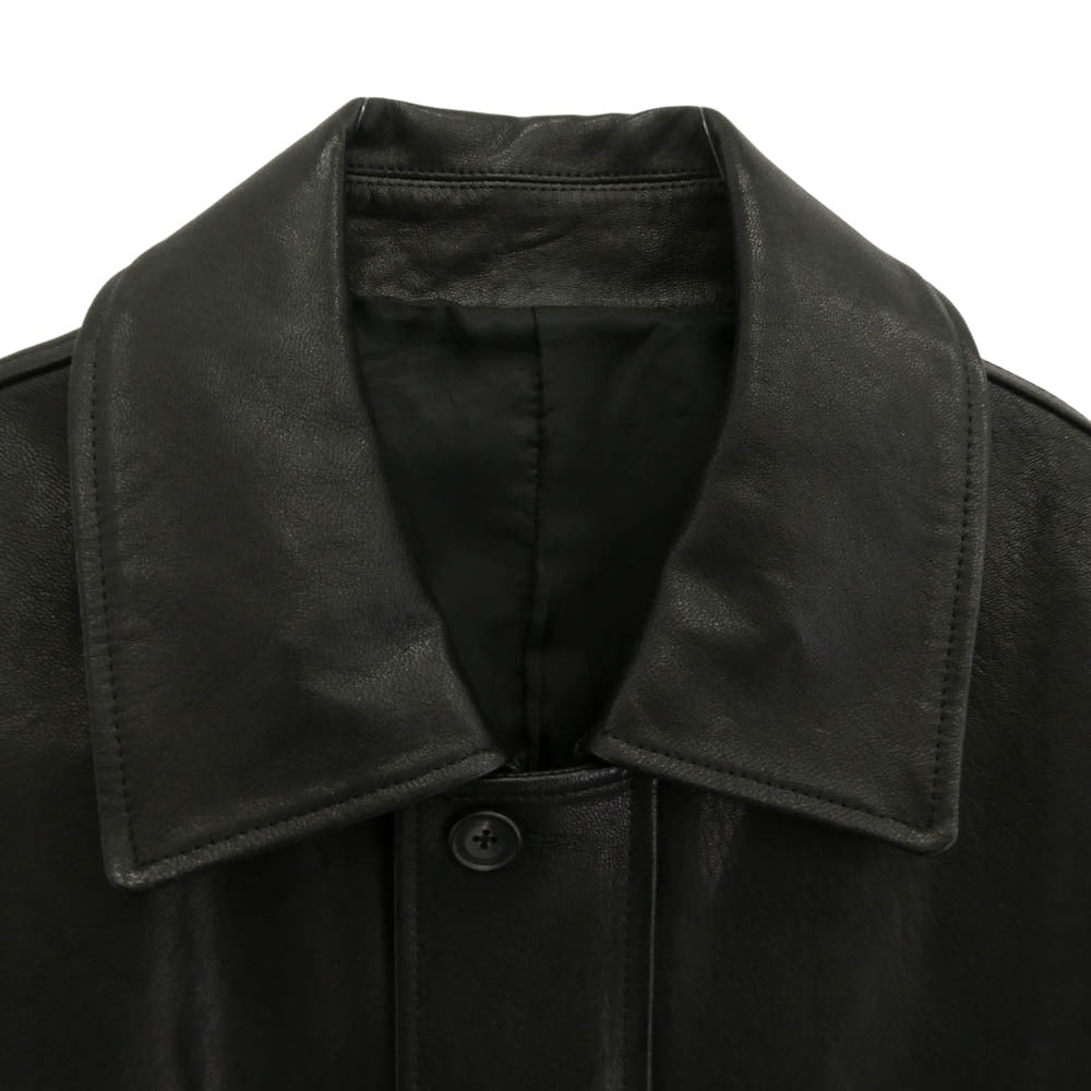 ssstein シュタイン 23AW ST.622 ssstein LEATHER ZIP JACKET 比翼 レザー ジップ ジャケット ブラック系 M【中古】
