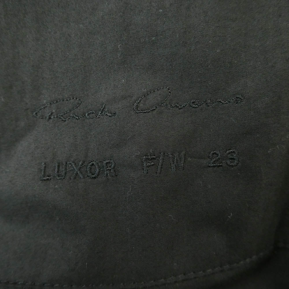Rick Owens リックオウエンス 23AW RU02C7766-LNV BRAD JACKET レザー 中綿 ブラッド ジャケット ブラック系 52【中古】