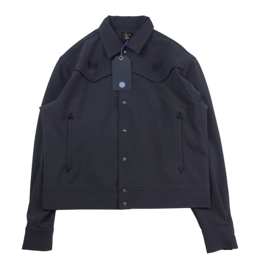 Needles ニードルス RW1595 別注 Piping Cowboy Jacket PE PU Double Cloth パイピング カウボーイ ダブルクロス トラックジャケット グレー系 M【極上美品】【中古】