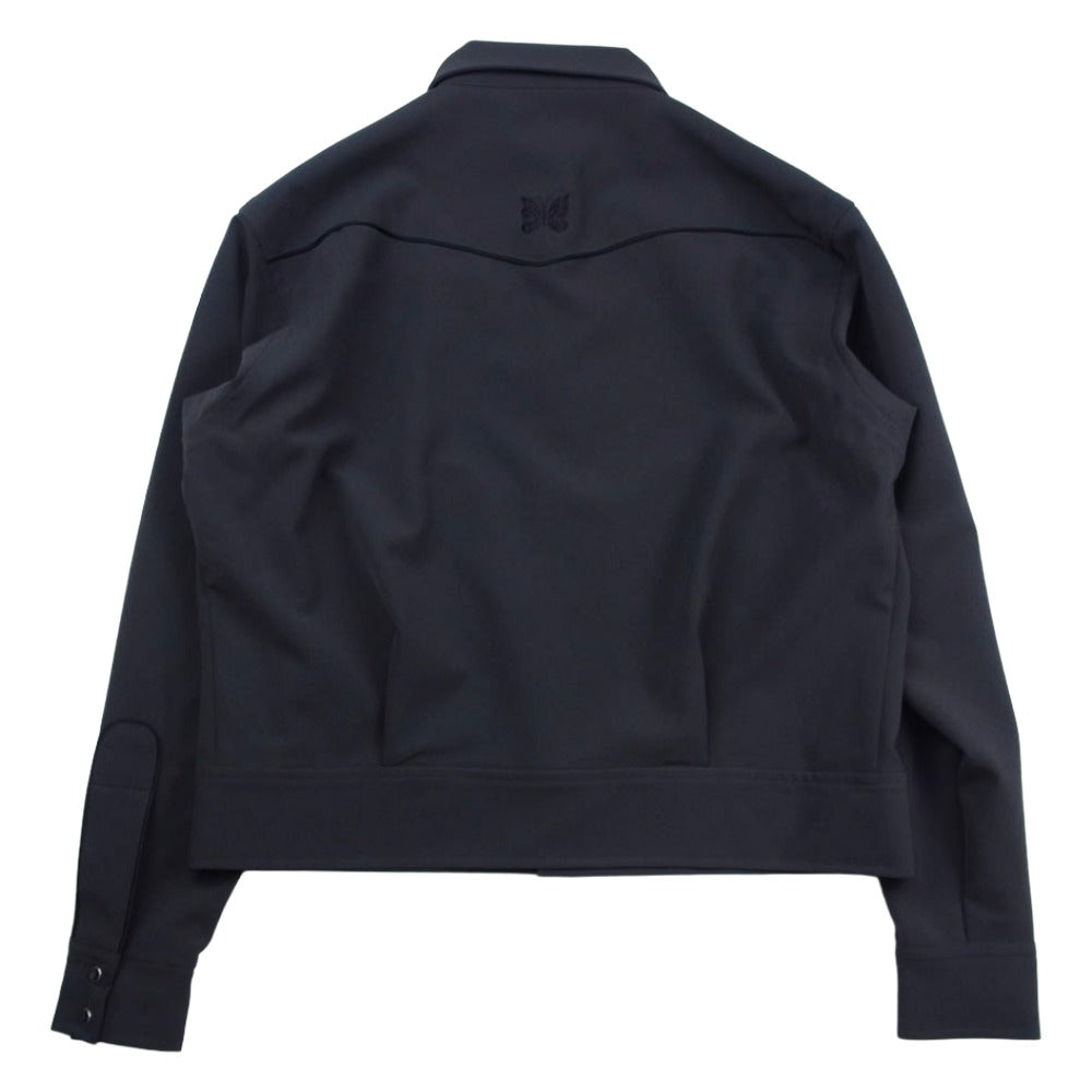 Needles ニードルス RW1595 別注 Piping Cowboy Jacket PE PU Double Cloth パイピング カウボーイ ダブルクロス トラックジャケット グレー系 M【極上美品】【中古】