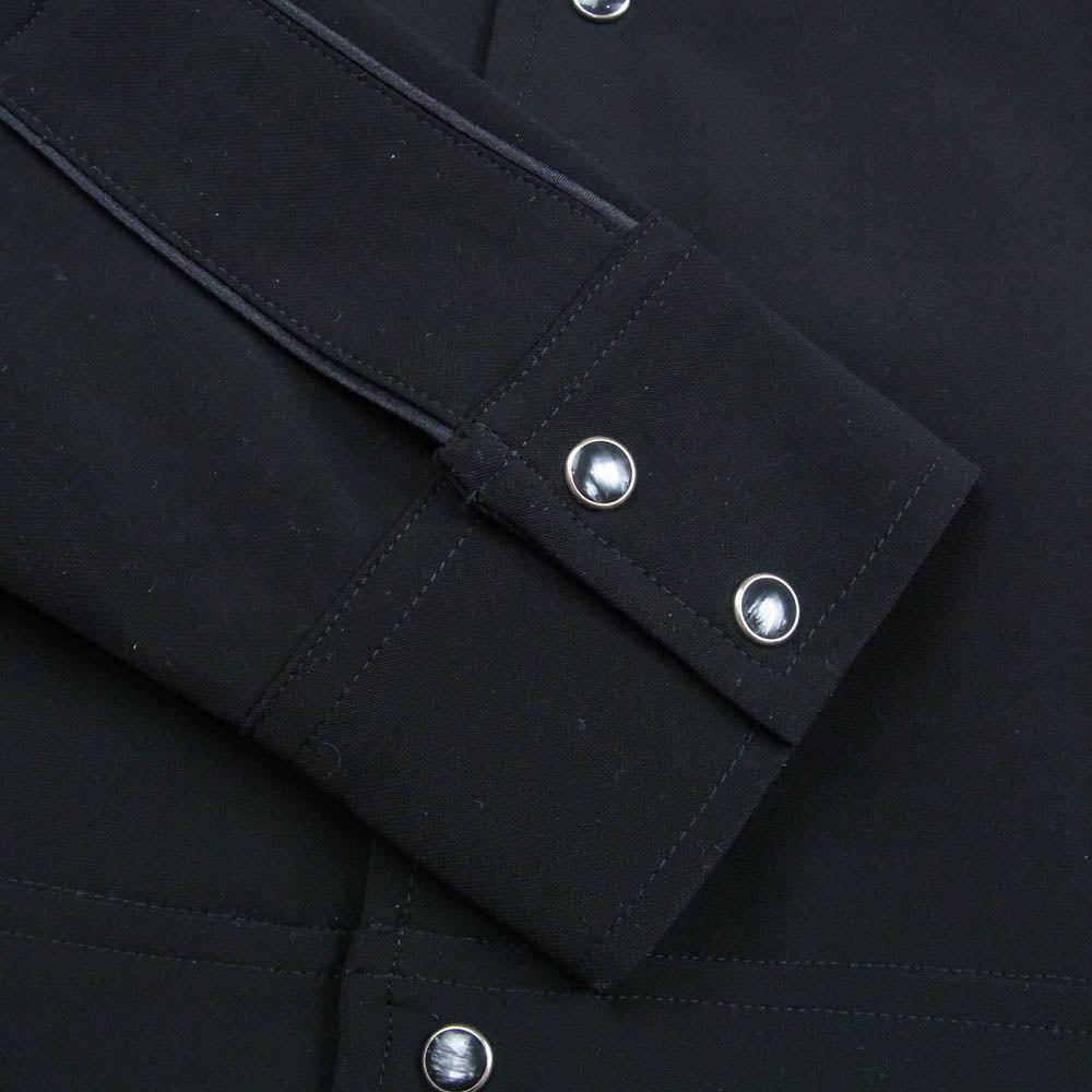Needles ニードルス RW1595 別注 Piping Cowboy Jacket PE PU Double Cloth パイピング カウボーイ ダブルクロス トラックジャケット ブラック系 M【美品】【中古】